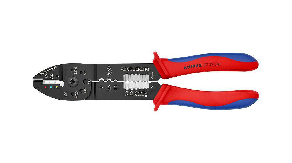 Crimping Pliers, 0.5 ... 6mm², 240mm