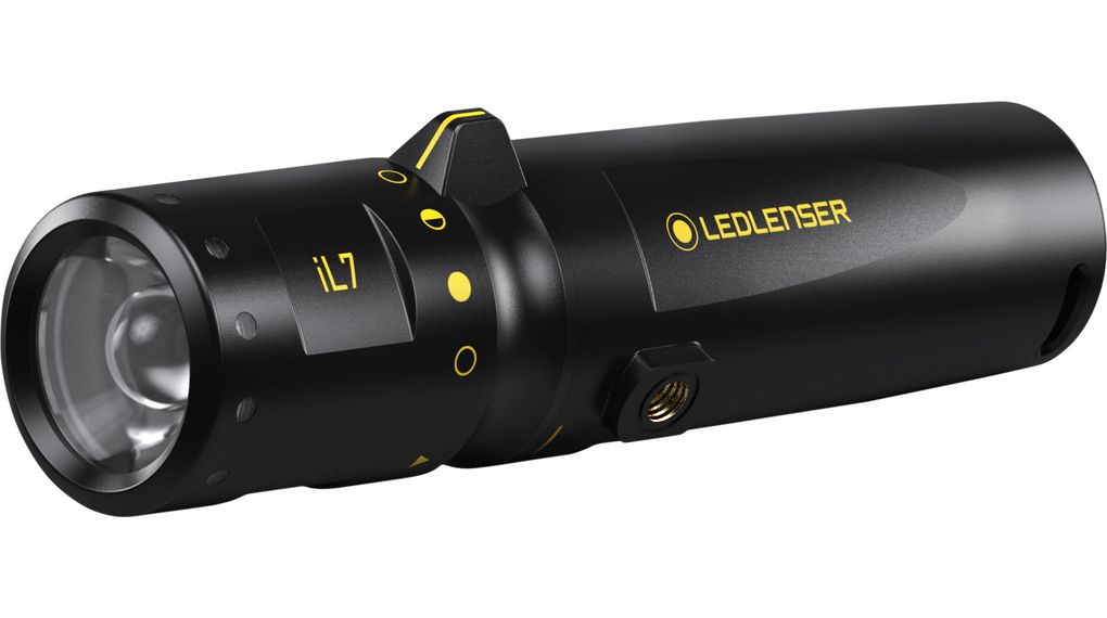 ATEX-Taschenlampe, LED, 3x AA, 340lm, 165m, IP68, Schwarz