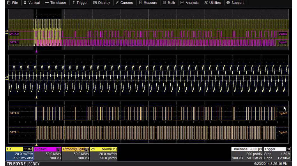16 Channel MSO Software - LeCroy T3DSO1000 Oscilloscopes