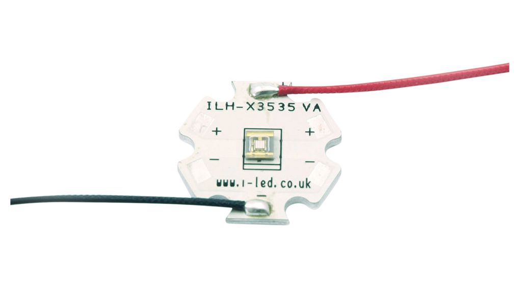 UV-LED 365nm 4.4V 180mW 110° SMD
