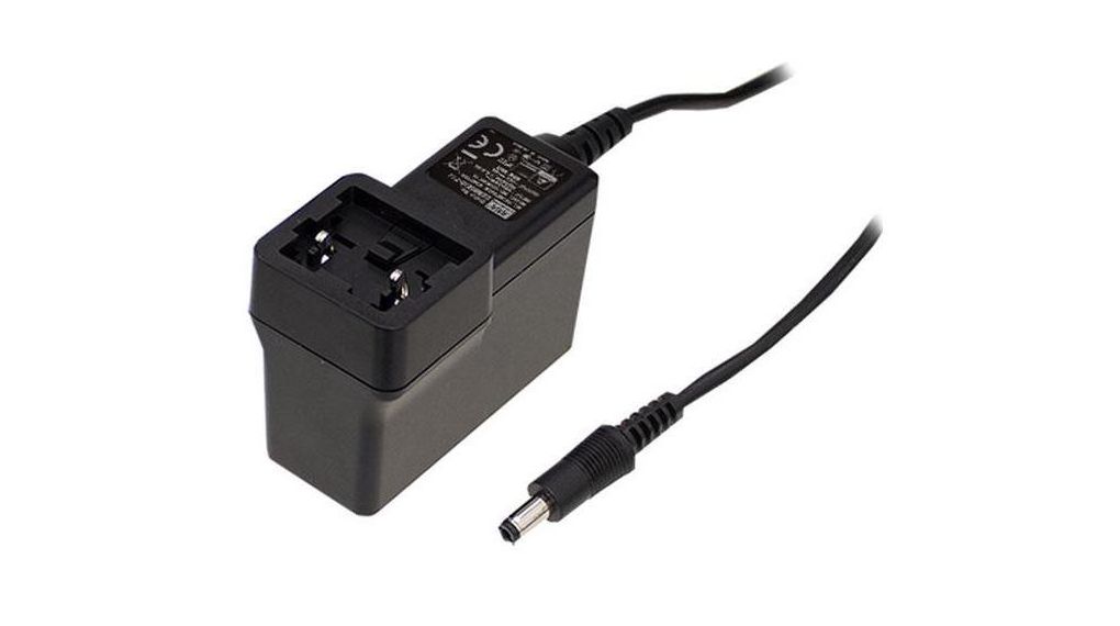Medicinskt plug-in-nätaggregat med utbytbar adapter GEM60I 264V 30W 2.1 x 5.5 mm kolvkontakt