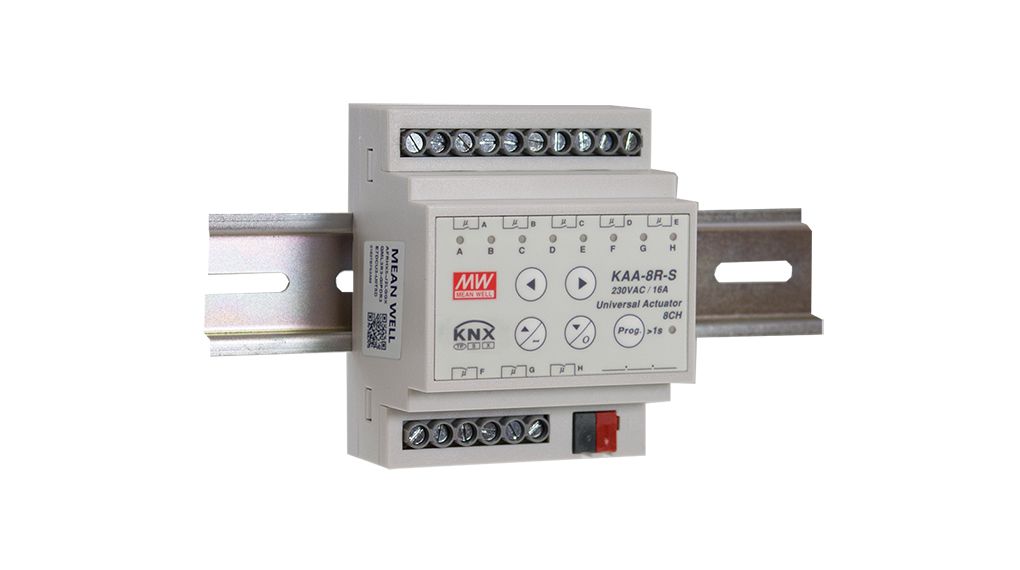 8-Channel Universal Actuator, KNX, 10A, Screw Terminal