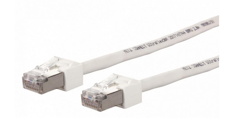 Patch Cable, RJ45 Plug - RJ45 Plug, CAT6, S/FTP, 5m, White
