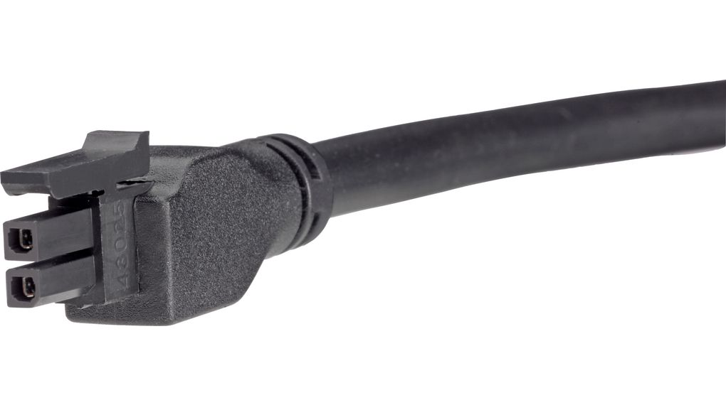 Câble confectionné surmoulé, Connecteur Micro-Fit 3.0 - Connecteur Micro-Fit 3.0, 2 Positions, 2m, Noir