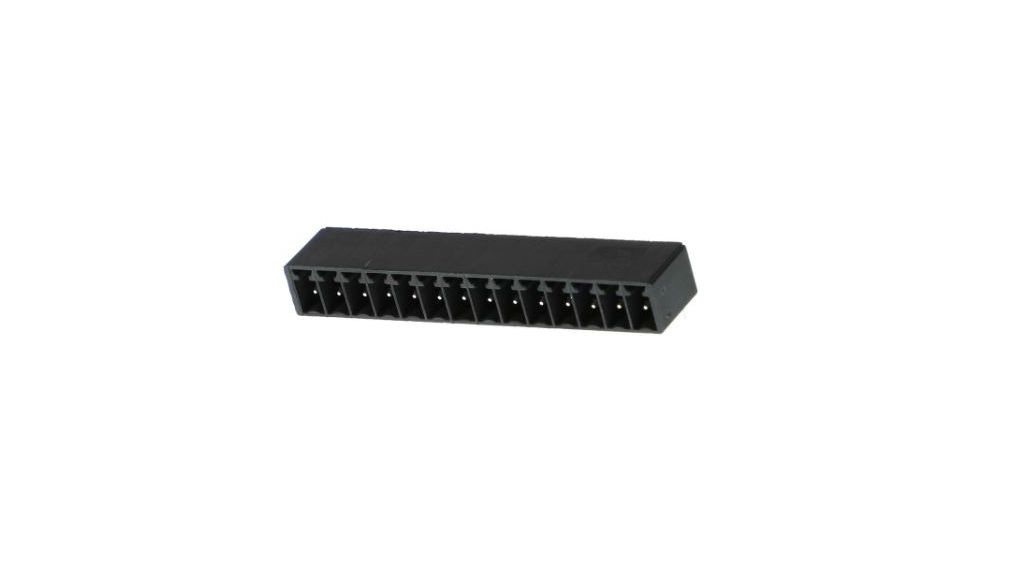 PCB Header, Plug, Horizontal, 8A, 300V, Contacts - 14
