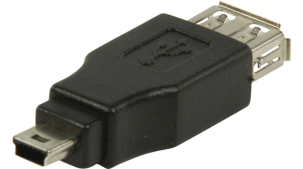 USB 2.0 -sovitin, USB Mini, 5-nastainen pistoke - USB-A-pistokanta