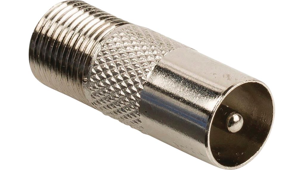 RF Adapter, Straight, IEC (Coax) Plug - F Socket