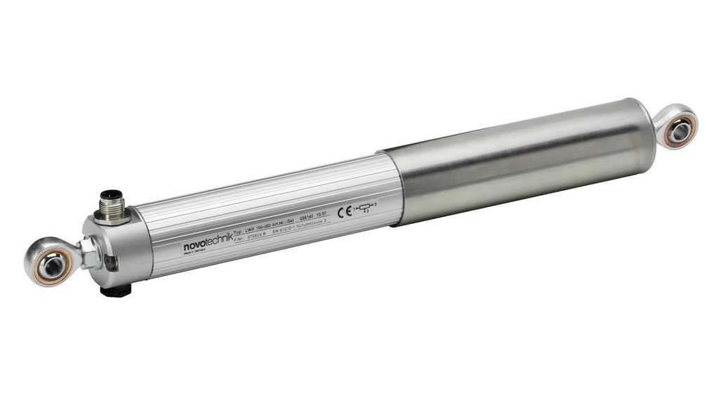 Linear Position Sensor Voltage Divider 300mm 0.06% 5kOhm Pivot Head Mount Connector, M12, 4-Pin IP67 LWX