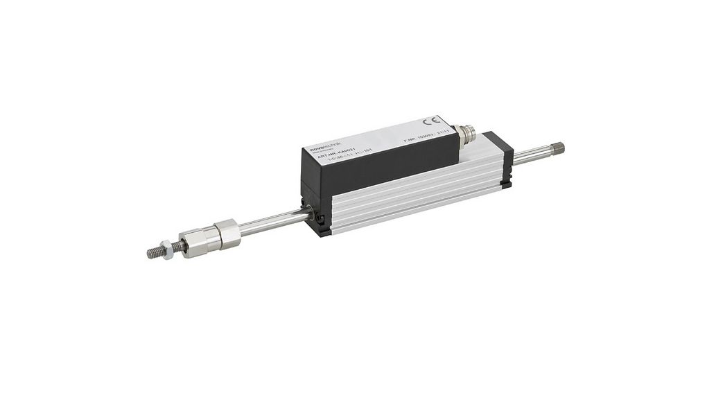 Linear Position Sensor 0 ... 10 VDC 25mm 0.2% Clamp Mount Connector, M8, 3-Pin TE1