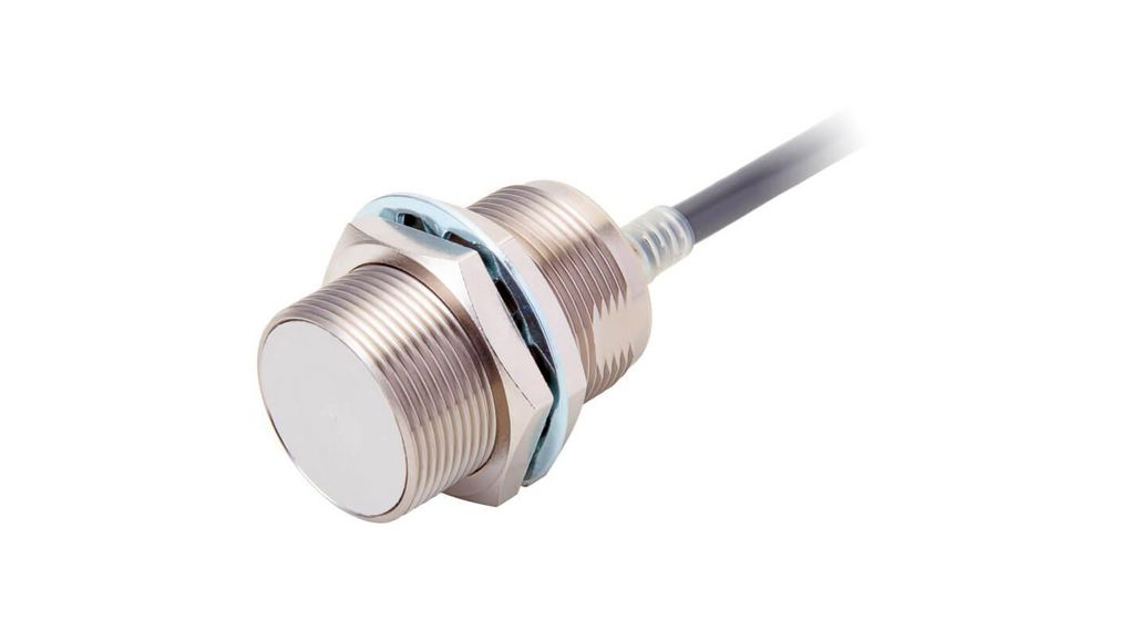 Inductieve sensor Maakcontact (NO) 400Hz 24V 10mm IP67 Kabel, 2 m E2E-X