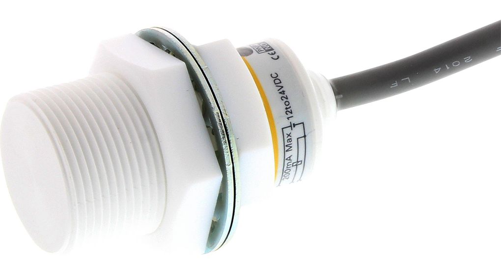 Inductive Sensor Make Contact (NO) 400Hz 30V 10mm IP67 Cable Connection, 2 m E2FQ