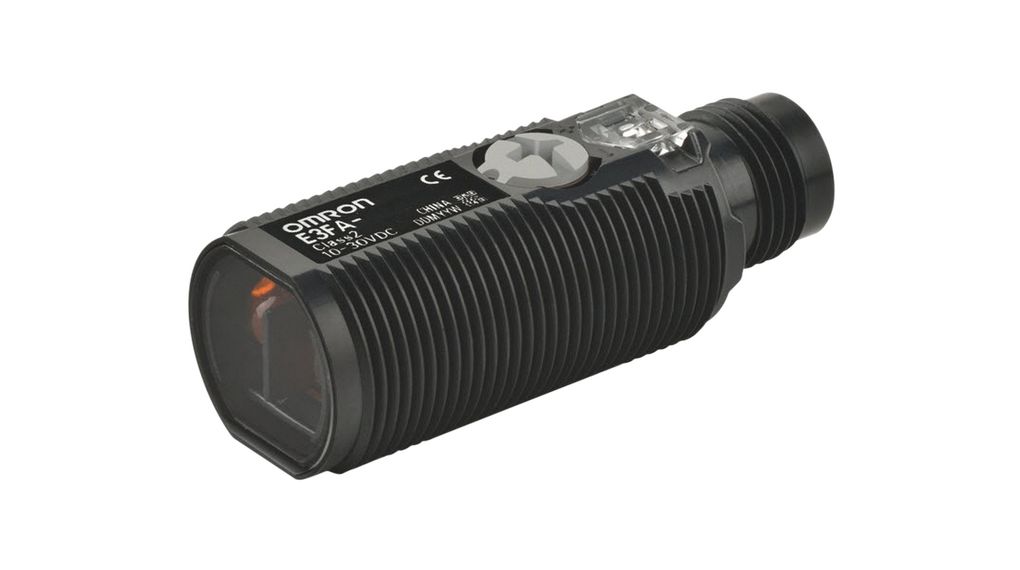 Lichtschranke PNP 4m 500us 30V 100mA LED, rot Stecker, M12, 4-polig IP67 / IP69K E3FA