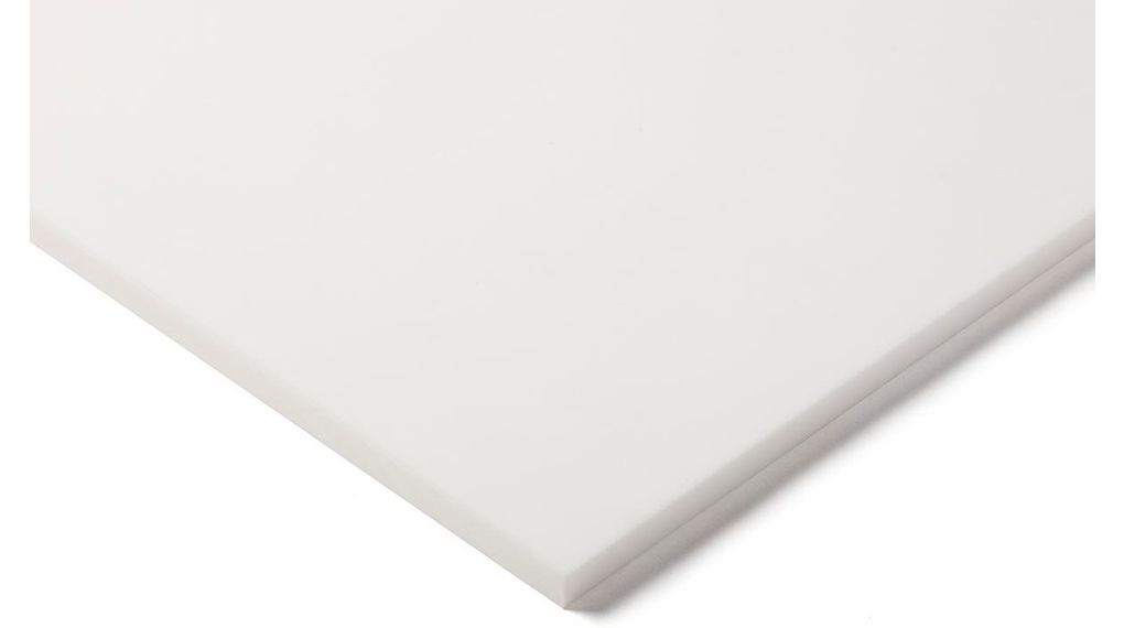 White Plastic Sheet, 600mm x 300mm x 10mm, 600mm, 2.21g/cm³