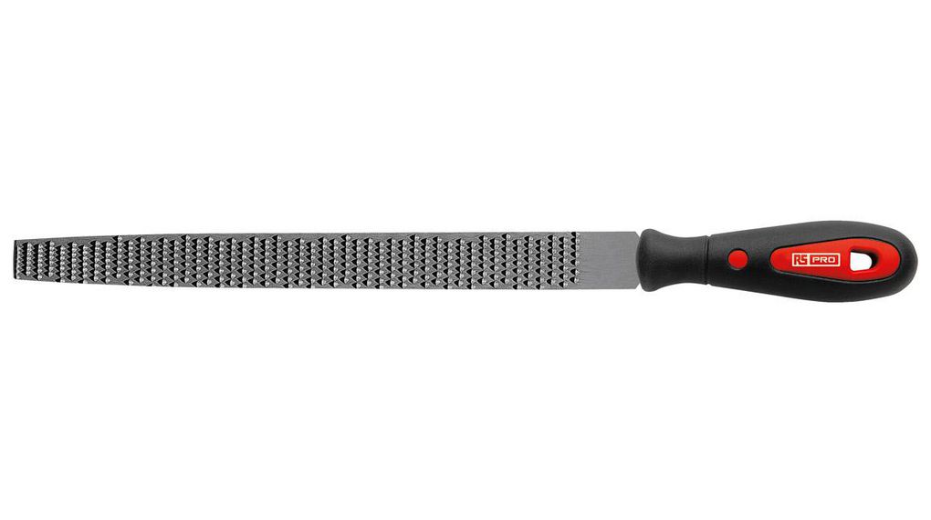 200mm, Bastard, Rasp Cut, Flat Engineers File With Soft-Grip Handle