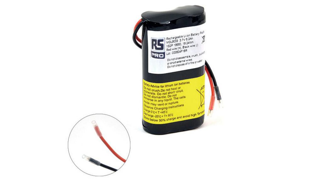 3.6V Lithium-Ion Rechargeable Battery Pack, 5.2Ah - Pack of 1