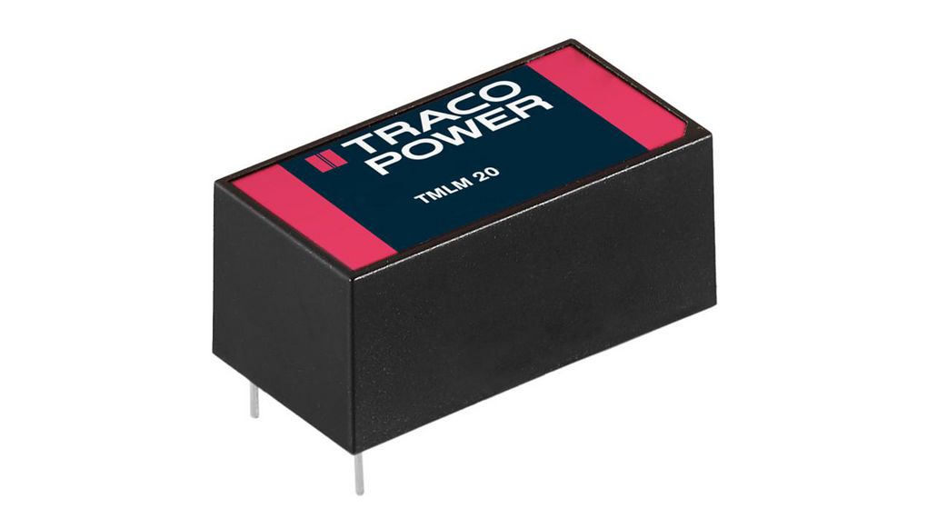 TRACOPOWER Switching Power Supply, TMLM 20112, 12V dc, 1.66A, 20W, 1 Output, 90 → 264V ac Input Voltage