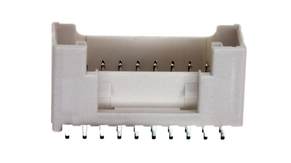 PUD Series Straight Through Hole PCB Header, 20 Contact(s), 2 mm Pitch, 2 Row(s), Shrouded, Mâle, 3A, 250V, Contacts - 20, Lot de 5 pièces