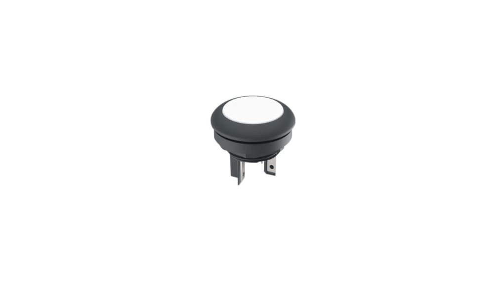 Illuminated Pushbutton Switch Momentary Function 1NO 35 V LED White