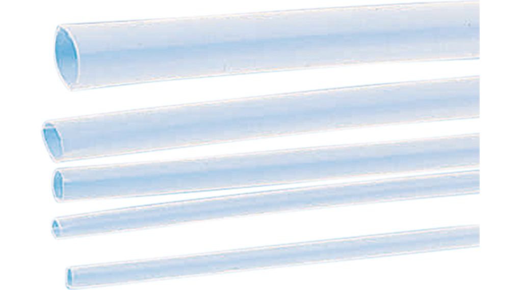 Heat-Shrink Tubing Polyvinylidene Fluoride, 3.2 ... 6.4mm, Clear, 1.2m