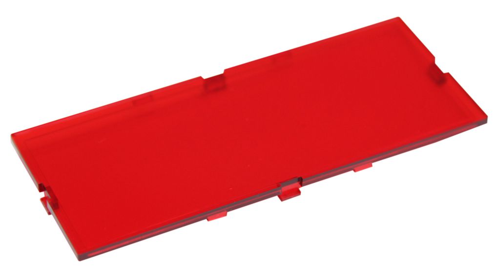 Snaplåsedæksel 42mm PC Rød