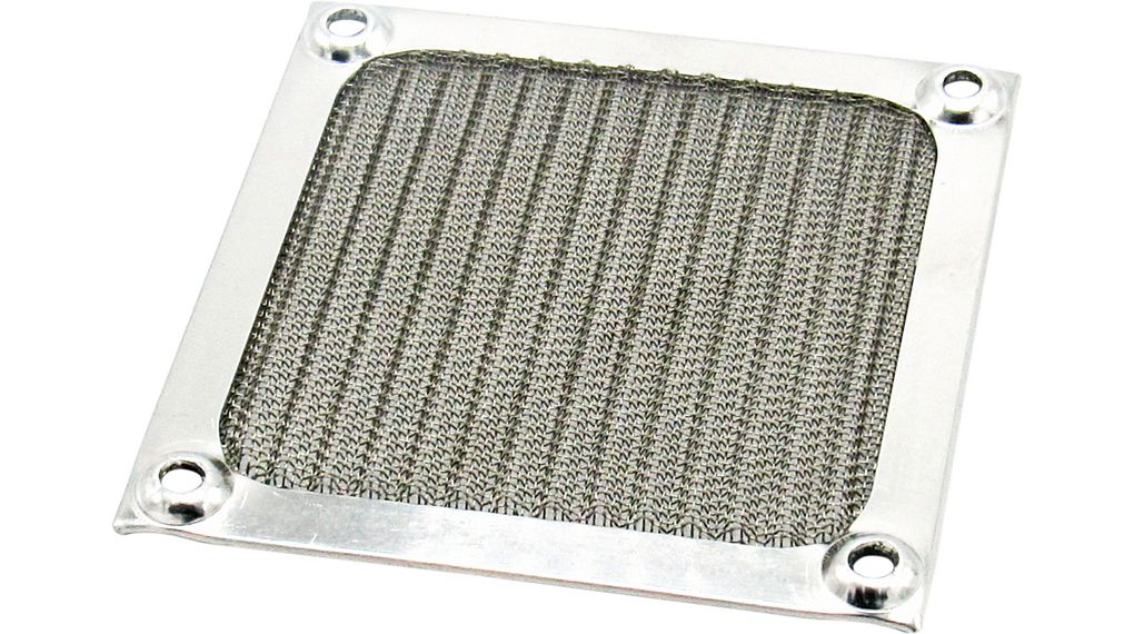 Ventilatorfilter 3.5mm EMC-filter Rustfrit stål 83.8 x 83.8mm