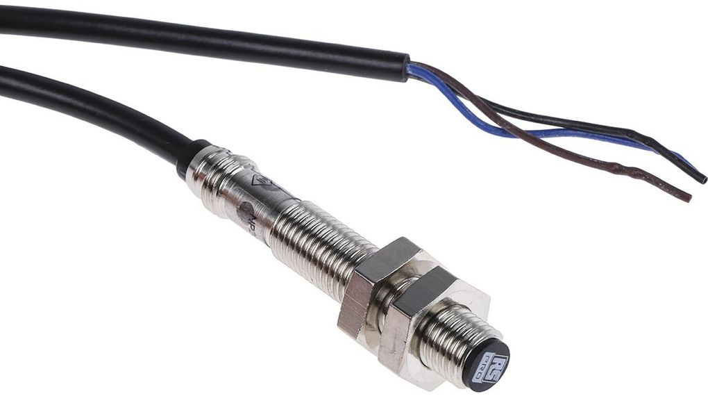 Inductive Sensor PNP, Make Contact (NO) 4kHz 30V 10mA 1.5mm IP67 Cable, 2 m