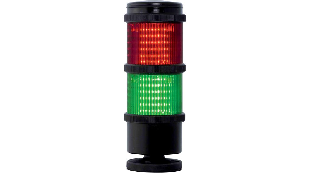 Signální sloupek LED Červená / Zelená 200mm 170mA 24V IP66 Drátový vodič