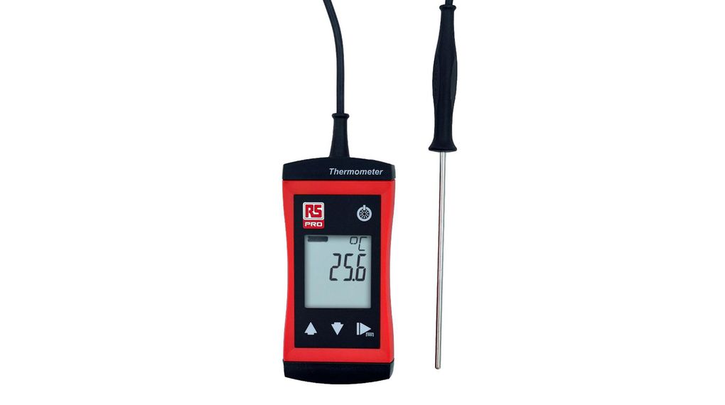 2050959, RS PRO HLK-Thermometer mit Fühler, 1 Eingänge, -70  250°C