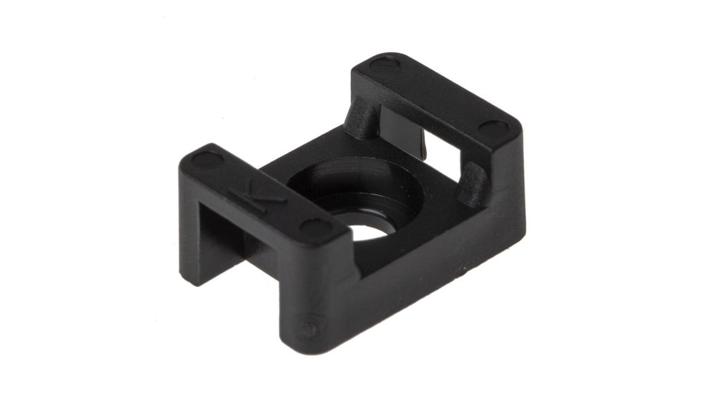 Cable Tie Mount 8mm Black Polyamide 6.6 Pack of 250 pieces