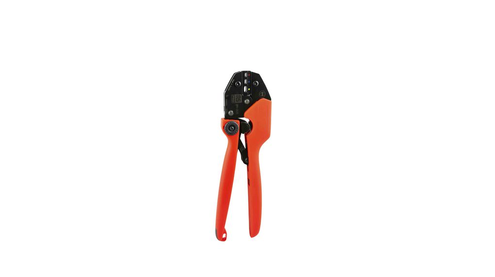 Ratchet Crimp Tool for Insulated Spade Connectors, 0.5 ... 6mm², 256mm