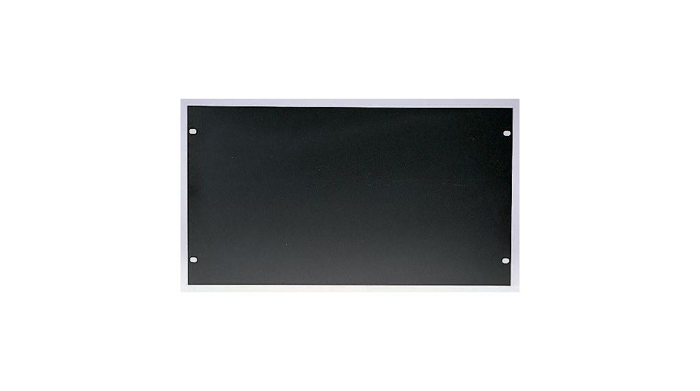 Panel 132.5 x 483mm Aluminium 9U Black