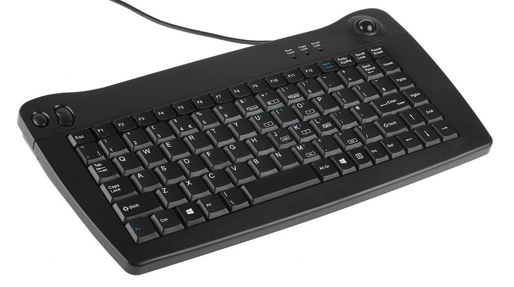 Tastatur, UK-Englisch, QWERTY, PS/2, Kabel