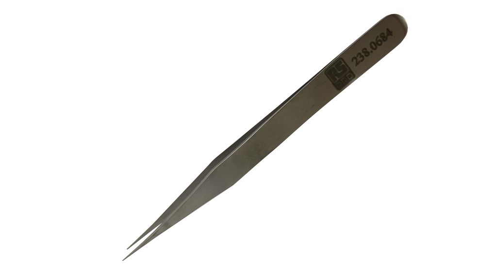 Tweezers Universal Carbon Steel Straight / Pointed 120mm