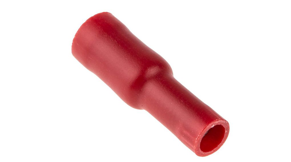 Crimp Terminal, Red, 0.5 ... 1.5mm², Polyvinylchloride (PVC), Pack of 100 pieces