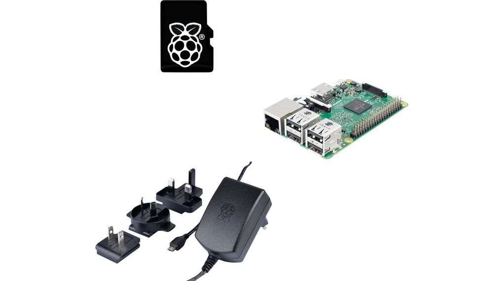 Raspberry Pi 3 modell B med PiOS, chassi