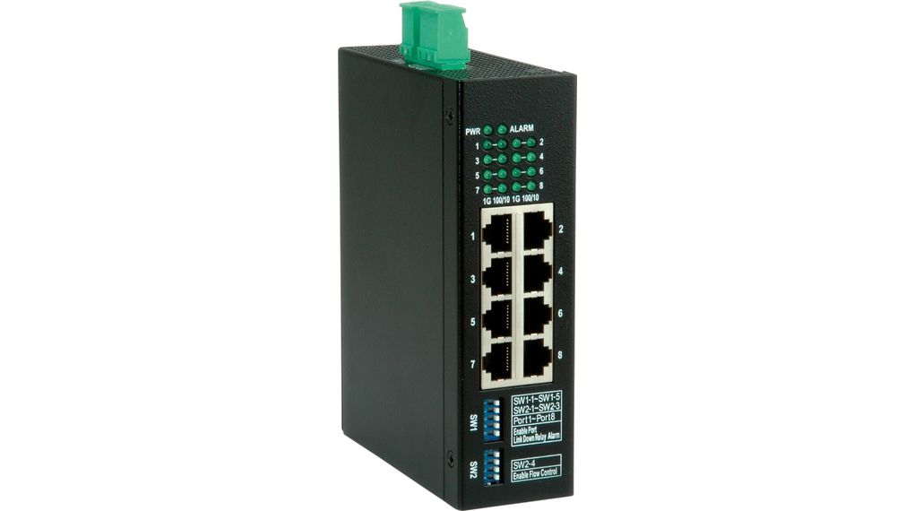Ethernet-schakelaars, RJ45-poorten 8, 1Gbps, Niet beheerd