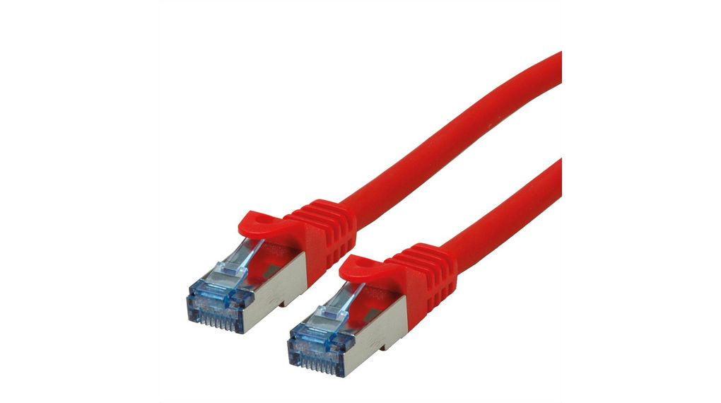 Câble patch, Fiche RJ45 - Fiche RJ45, Cat 6a, S/FTP, 7.5m, Rouge