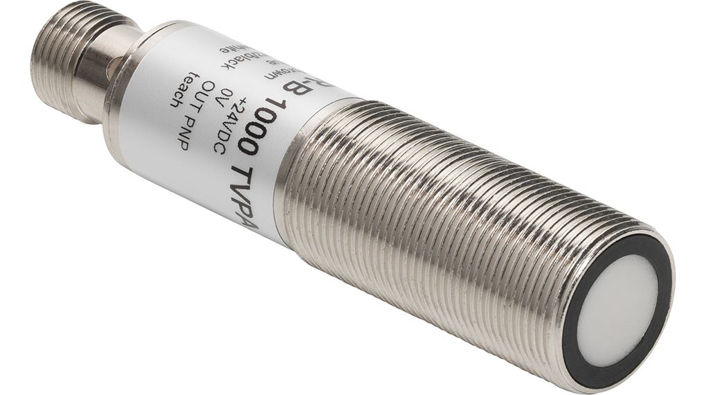 Ultrasonic Sensor, Axial Beam 100mm 1m PNP (NO / NC)