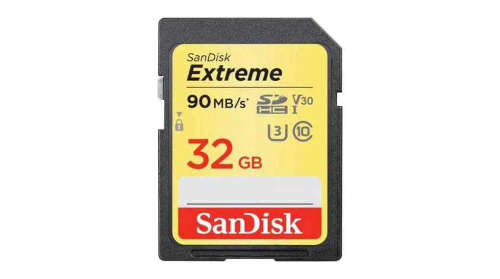 Industrial Memory Card, SD, 32GB, 90MB/s, 40MB/s, Black