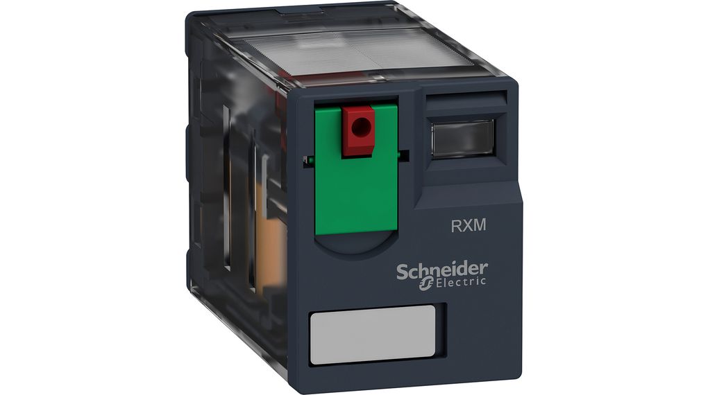 Miniatuur plug-in relais RXM, 4CO, AC, 24V, 6A, Printplaatpennen