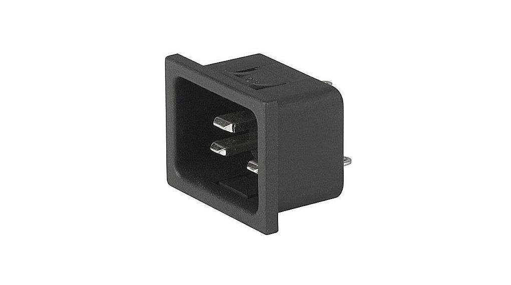 Schurter 3-109-715 Kaltgeräte-Steckverbinder Stecker, gerade Gesamtpolzahl: 3 10 mA Schwarz 1 St. kaufen