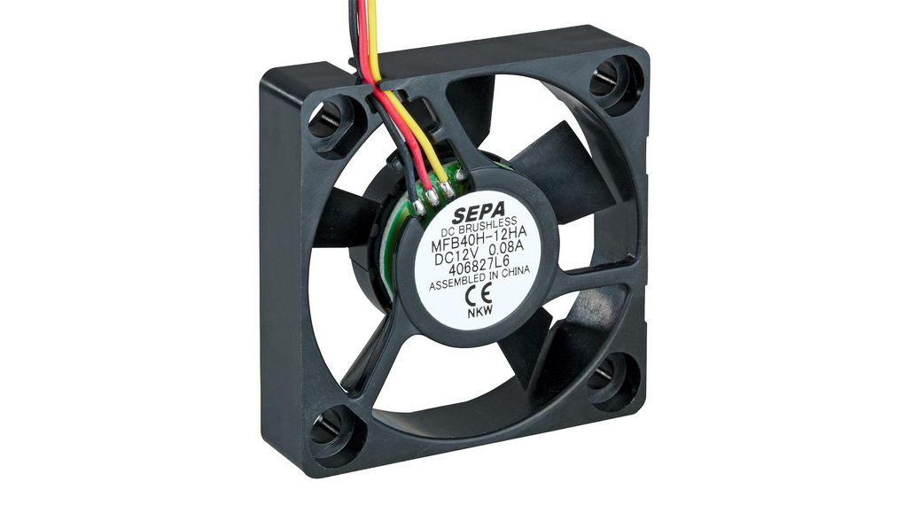 Axial Fan DC 40x40x10mm 12V 10.3m³/h
