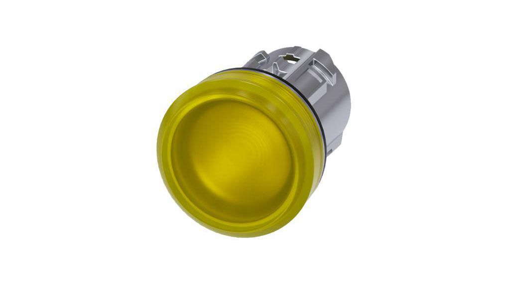 Yellow Pilot Light Head, 22mm Cutout SIRIUS ACT Series