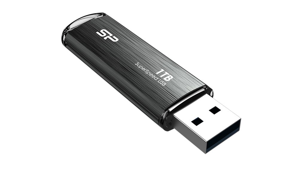 SP001TBUF3M80V1G, Silicon Power Chiavetta USB, Marvel Xtreme M80, 1TB, USB  3.2, Nero/argento