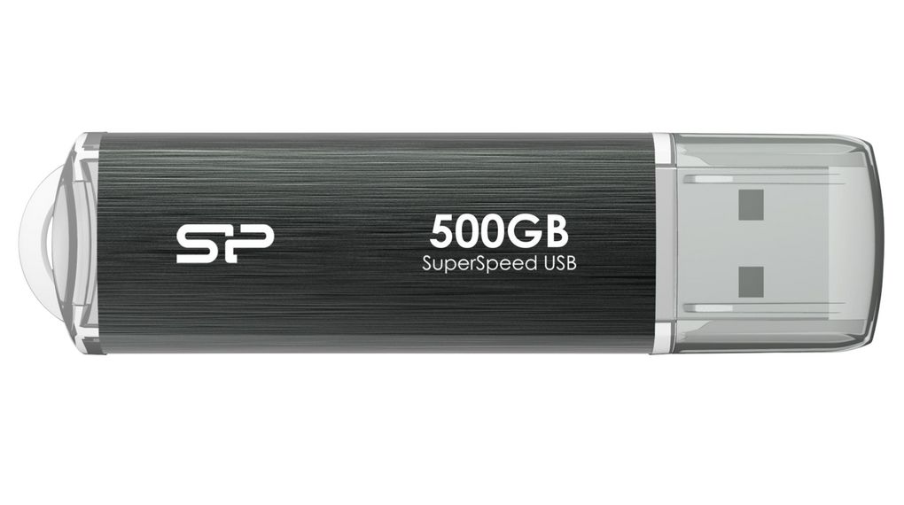 SP500GBUF3M80V1G, Silicon Power Chiavetta USB, Marvel Xtreme M80, 500GB, USB  3.2, Nero/argento