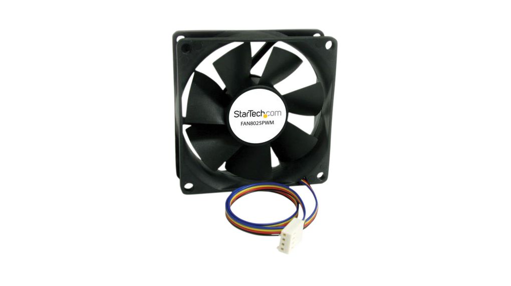 Computer Case Fan, DC, 80x80x25mm, 12V, 42.5m³/h, 28dBA