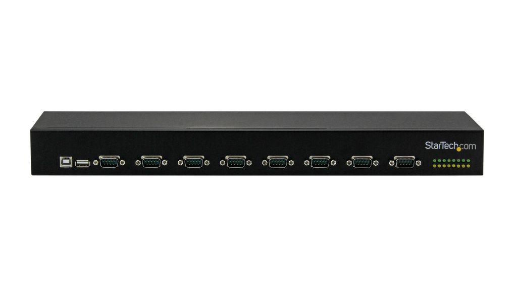 USB seriell adapter, RS-232, 8 DB9, hane / USB-A Socket