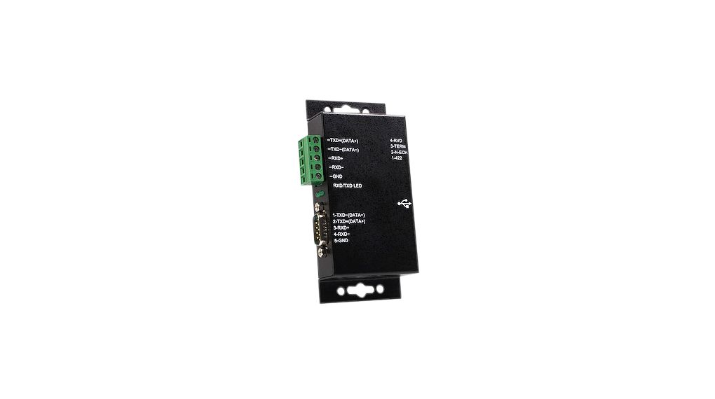 USB Serial Adapter, RS422 / RS485, 1 DB9 Male