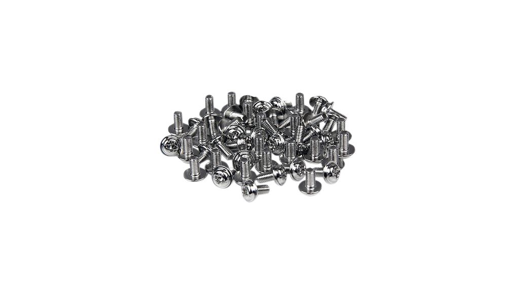 PC-kiinnitysruuvi, Kone / Uppokanta, Phillips, M3, 6.3mm, 50 kappaleen pakkaus