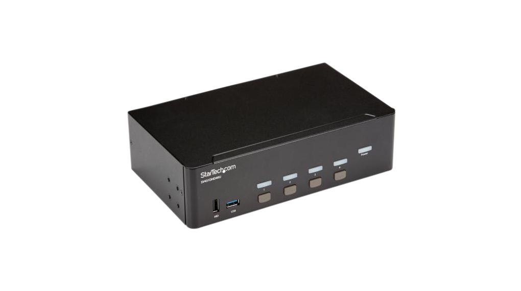 Switch KVM à 4 ports avec concentrateur USB, 3840 x 2160, Fonctionnalités HDMI - USB-A
